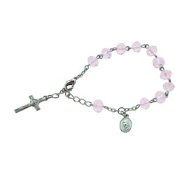 12 Pcs Crystal Rosary Bracelet Baptism Favor, Wedding, Communion, Recuerditos De Bautismo