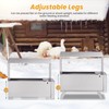PAUQRWIE 1.5 Gallon Heated Chicken Waterer Automatic Chicken Water Heater