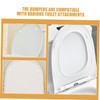 WOONEKY 18pcs Toilet Seat Bumpers Replacement for Home Hotel Non-Slip