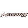 Stratos Boat Raised Emblem Decal 7D094 | Mirrored Silver Sticker