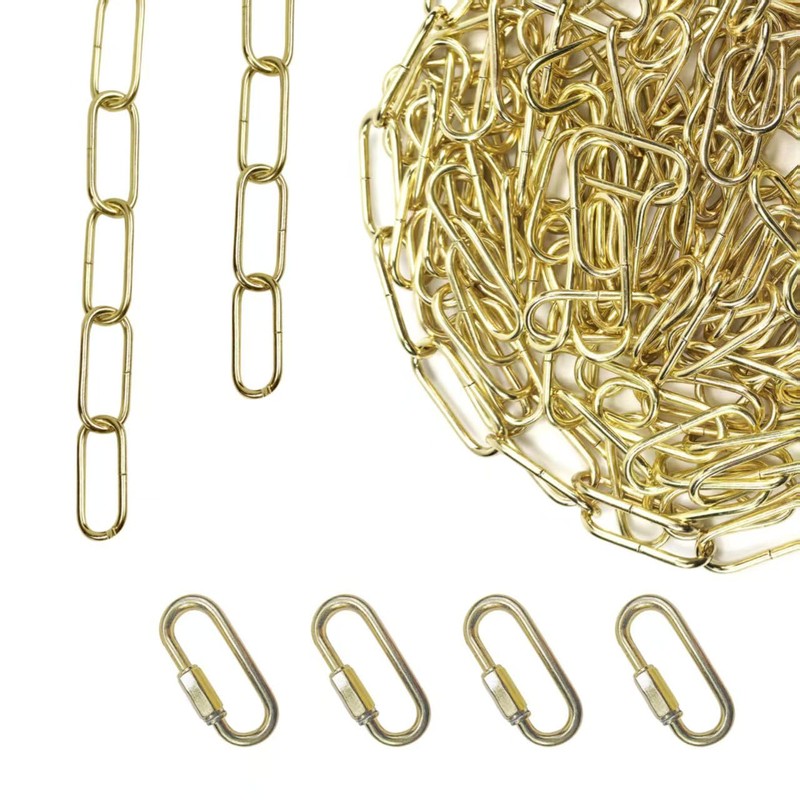 ECUDIS 20 Feet Pendant Light Fixture Chain, Lighting Hanging Chain