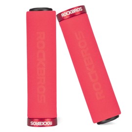 ROCKBROS Handlebar Grips Lock-On Design Bicycle Grips Shock Absorbing and Non-Slip Grips Made of Thickened Sponge for 22.2 mm Steering