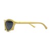 Trendy Iconic 90s Wrap Around Sport Plastic Sunglasses Gold Black