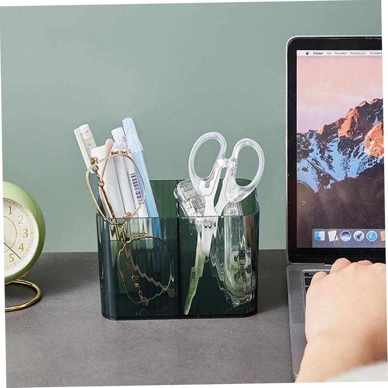 3 Grids Apothecary Jar Organizer, 1Pc 3-Section Cotton Ball Swabs