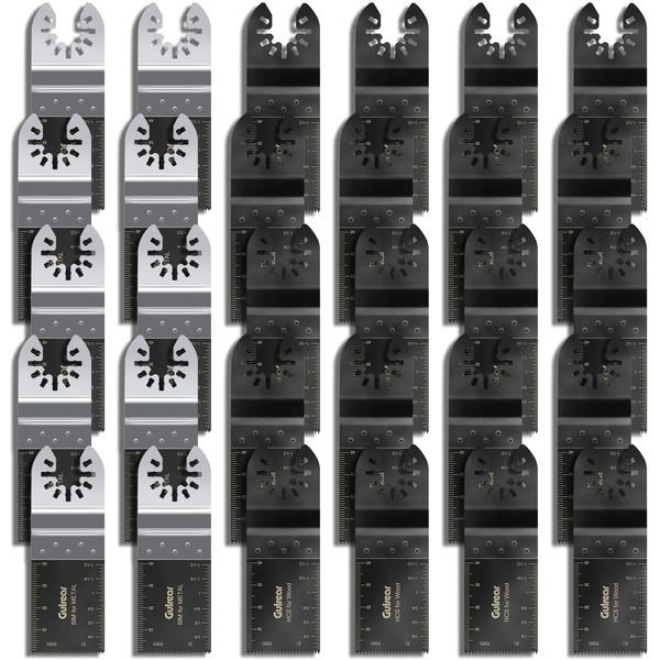 30pcs Multitool Blades Kit for Wood and Metal Wood/Bi-Metal Oscillating