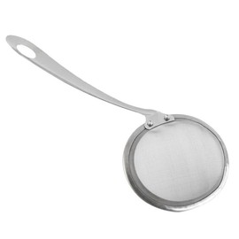 Leadigol Stainless Steel Skimmer Strainer, Fine Mesh Skimmer Strainer Ladle Multi-functional Hot Pot Fat Skimmer Spoon Fine Mesh Food Strainer for Grease, Gravy and Foam