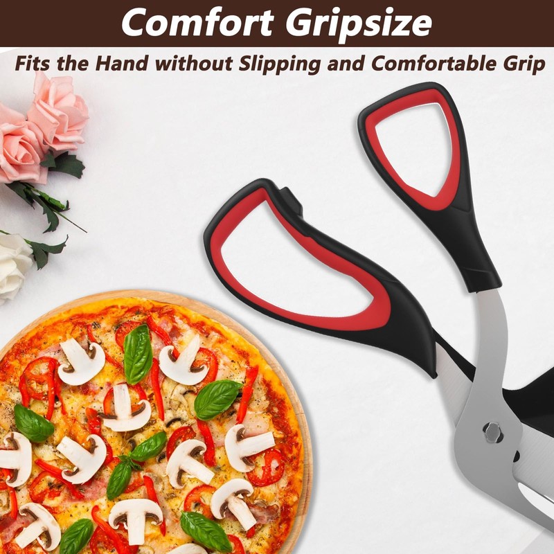 Zosenyer Pizza Scissors, 27 cm Long, Pizza Scissors, Dishwasher Safe,