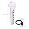 Relaxdays Rain Gauge Set with Holder, Rain Gauge for Garden,
