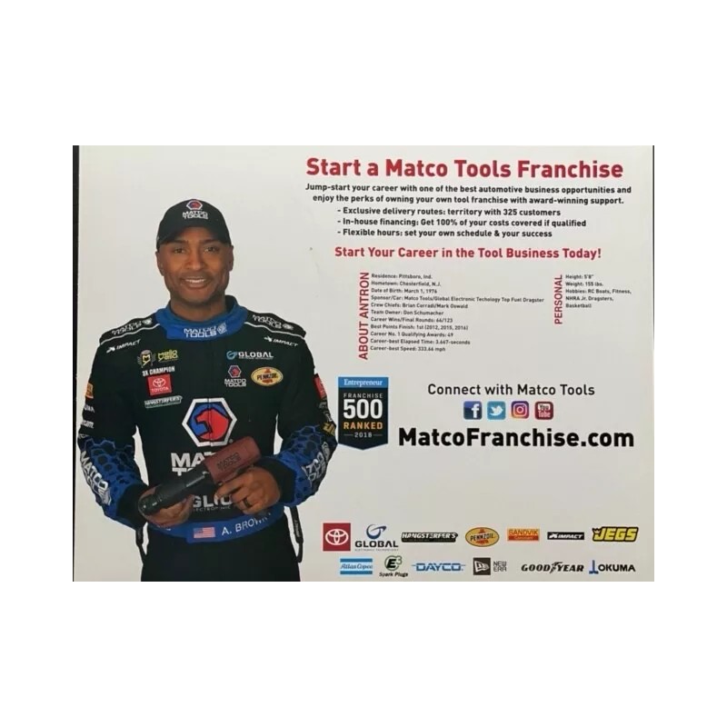 "VRHTF NHRA COOL ANTRON BROWN MATCO TOOLS TOP FUEL DRAGSTER"