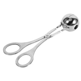 Stainless Steel Meat Baller, Cookie Dough Scoop Meatball Maker Ice Tongs DIY Kitchen Craft Cooking Meat Tools, Homemade Stuffed Meatballs Fish Melon Balls Patty Makers (Small)