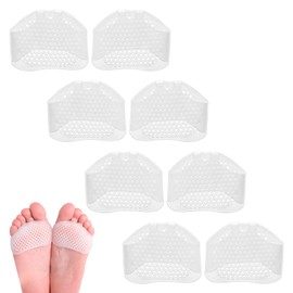 Metatarsal Pads,4Pairs Metatarsal Pads for Women, Ball of Foot Cushion Pads,Soft Ball of Foot Cushions for Women Men, Breathable Non-Slip Cover Foot Pad for Relieve Feet Pain, Invisible Cushion Pads