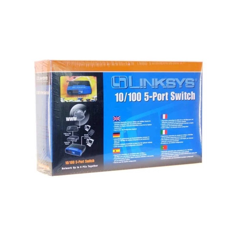 Linksys EZXS55W V.3 5-Port 10/100 Workgroup Switch