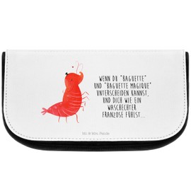 Parent-New Mr. & Mrs. Panda Cosmetic Bag Shrimp French, White, Hand drawn