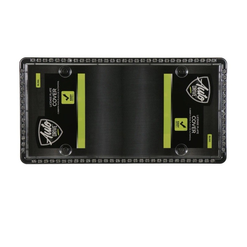 Autodrive New Auto Drive License Plate Frame with Cover Iridescent