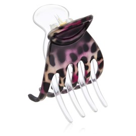 Caravan Purple Spotted Tiger Yoga Scoop Duck Clip, 0.5 Ounce