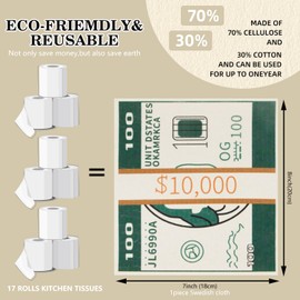 Spunspon 6 Packs Swedish Kitchen Dish Cloths - Reusable Paper Towels for Counters & Dishes - Eco-Friendly Cellulose Sponge Cloth - Assorted (US Dollar)