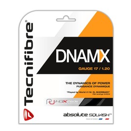 テクニファイバー(Tecnifibre) スカッシュ用ストリング、ゲージ1.20mm DNAMX 1.20 TF DN 120 ブラック 1.20