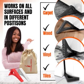 Blockystar Door Stopper & Window Stopper, Rubber Door Stop Flexible, Door Wedge Stopper Award Winning, Decorative Door Stoppers for Bottom of Door Security, Colorful Doorstop Large Door Stopper Wedge