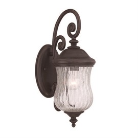 Acclaim 39702BC Bellagio Collection 1-Light Outdoor Light Fixture Wall Lantern, Black Coral