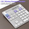 Suejezt Bluetooth Wireless Number Pad and Calculator 34Keys, Bluetooth &