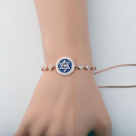 FEELMEM Mazel Tov Jewelry Bat Mitzvah Slider Bracelet Jewish Party Gift Soon To Be Adult Mazel Tov Gift (Bat Mitzvah-Bracelet)
