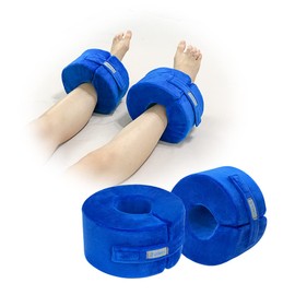 Zelen Foot Elevation Pillows Ankle Wedge Foot Support Pillow Heel Protectors for Pressure Sores Leg Rest Cushion for Bed Sores Ulcer Sleeping Ankle Protector Elevated Foam (Medium, 1 Pair)