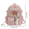 Kawaii Backpack Large Capacity Cute Bear Accessories Backpack for School