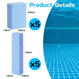 10Pcs Pools Pumice Stone Pool Cleaning Blok for Swimming Pools Spa Tile Grout Concrete Cement Slurry Cleaning