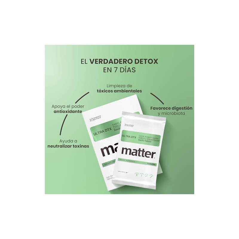 MATTER SMART NUTRIENTS | Ultra DTX, CoQ10 Ácido R Lipoico