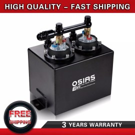 OSIAS 3L Dual Fuel Surge Tank Kit with AN10 Fuel Rail & 2x 044 Fuel Pump