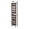 CXCJAI Narrow Storage Cabinet Slim Bathroom Organizer with Doors and