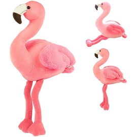 COSGOO 16 Inch Tall Soft Flamingo Stuffed Animal Pink Plushie Flamingo Plush Toys for Home Decor Stuffed Animals Plush Figure Gift for Kids or Lover in Birthday Valentine and Christmas