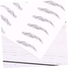 Housoutil 3sets Eyebrow Sticker Kit Hair-like Synthetic Eyebrows for Women