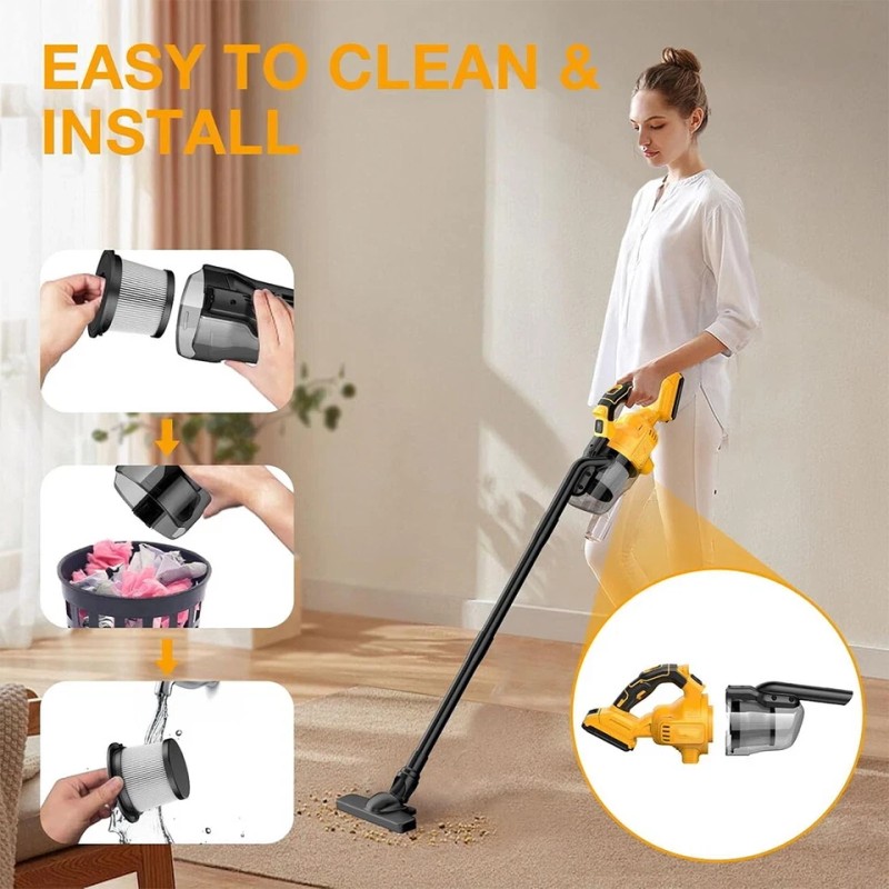 5 in 1 Cordless Vacuum Cleaner with 20V Battery Handheld