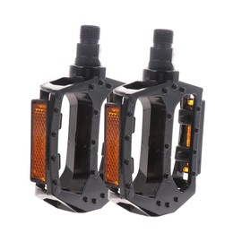 Abaodam 1 Pair Aluminium Alloy Bike Pedals Multi Purpose Easy Install Dual Rolling Beads Style for Mountain Road and Urban Bicycles Durable Accessories for Commuting and Recreation Black