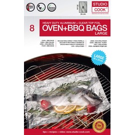 Grill Bags 35 x 24 cm Pack of 8 for Grill and Oven 35 x 24 cm