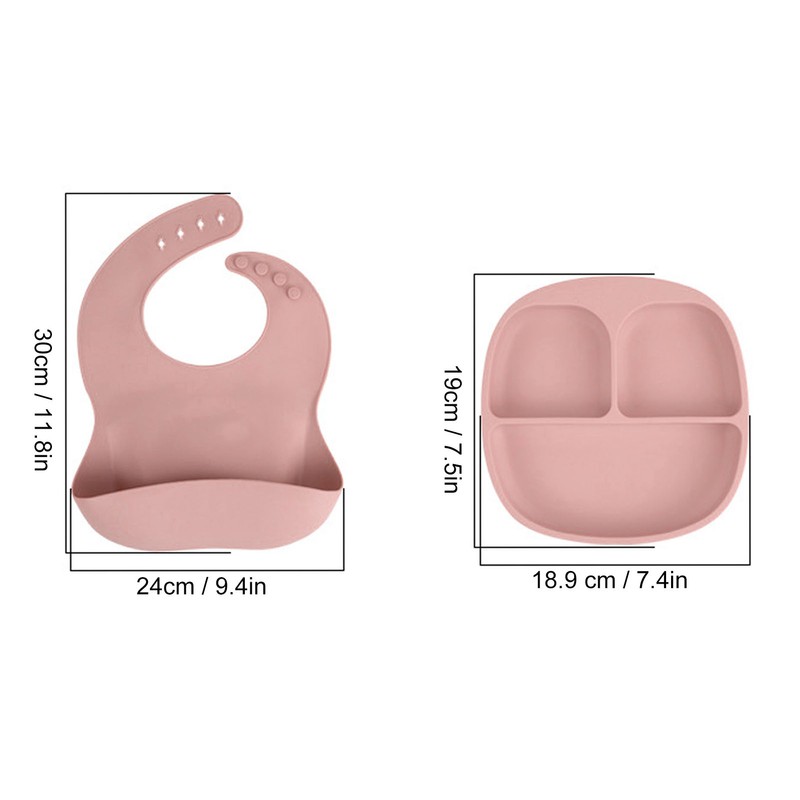 Baby Feeding Set Baby Silicone Anti Fall Portable Feeding Eating
