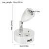 10V‑30V RV Reading Light LED Spotlight Bedside Lamp 3500K Warm