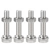Edinstry Bolt Nuts 304 Stainless Steel Cap Head Screws 4pcs