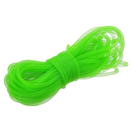 QUARKZMAN 30 Yards Mesh Tube 3/8 Inch Decorative Hose Flex for Wreaths, Gifts, Decorations Birthday and Wedding Party, DIY Crafts - Fluoro Green