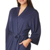 Natori Women's Shangri-la Robe Bathrobe, Heather Night Blue