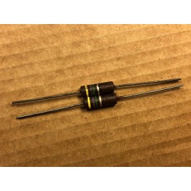 IRC 2 NOS IRC 4.7 meg ohm 1 watt 1W Carbon Comp Resistors TESTED 6.2 meg 1940s (Qty)
