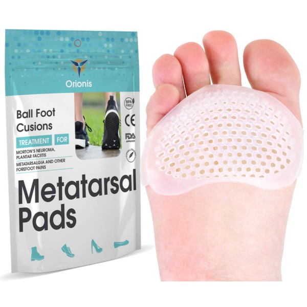 Metatarsal Pads for Women and Men. Ball of Foot Cushions for Metatarsalgia Relief. Metatorsal Cushion Pad Support for Mortons Neuroma and Sesamoiditis. Plantillas para Zapatos