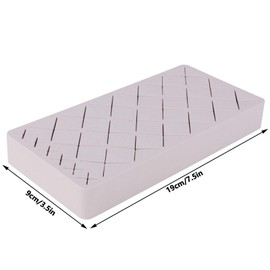 TOPINCN Organizador de Maquillaje cosmético de Silicona para lápiz Labial Soporte de cosméticos Caja de Almacenamiento Soporte de exhibición 24 Ranuras(Rosado)