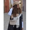 styleBREAKER 02012401 Women's Half Moon Crossbody Shoulder Bags Plain Adjustable