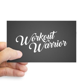 CafePress Workout Warrior Rectangle Bumper Sticker Car Decal