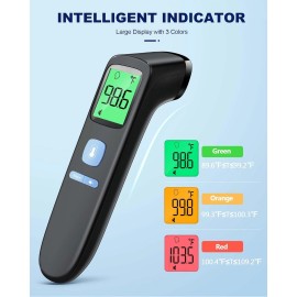 iHealth No-Touch Forehead Thermometer | Infrared Digital for Adults Kids Babies