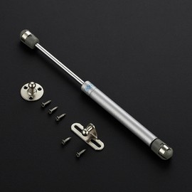 Ravinte Hardware 4 PCS Gas Struts for Cabinet 10 Inch Gas Strut Lift Supports Hinges for Lid Stay Kitchen Cabinet Silver Gas Shocks Lift Support 80N/18 LB Soft Open Doors Lift Gas Struts