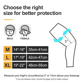 Trekzor Knee Brace for Knee Pain, Meniscus Tear, Arthritis Pain and Support, Knee Compression Sleeve for Knee Pain (Pair, Black, Large)