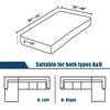 TOPYUMH Water Repellent L Shaped Couch Covers for Sectional Sofa,